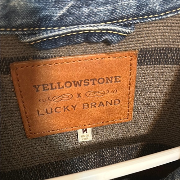 Lucky Brand Yellowstone Denim Jacket with Patch Detail - Picture 2 of 7